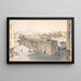 The Market of the Temple in 1840 and the Perpetual Adoration Convent of the Holy Sacrament - Fédor Hoffbauer — framed artwork on a wall