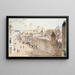 The Palace of the Grand Prior at the Temple in 1770 - Fédor Hoffbauer — framed artwork on a wall