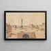 Place de la Bastille en 1841 - Fédor Hoffbauer — framed artwork on a wall