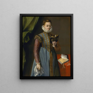 Quintilia Fischieri - Federico Barocci | Painting — framed artwork on a wall