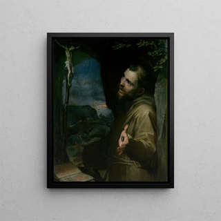 Saint Francis Painting - Federico Barocci — framed artwork on a wall