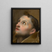 Study for the head of Saint Francis - Federico Barocci — framed artwork on a wall