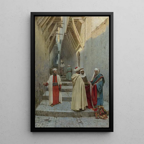 Carpet Merchants - Federico Bartolini — framed artwork on a wall