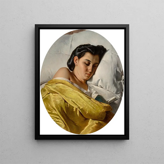 La coucher - Federico Maldarelli — framed artwork on a wall