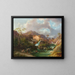 A Frightened Donkey - Federico Moja — framed artwork on a wall
