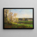 Woman and Child Near a Pond - Federico Rossano — framed artwork on a wall