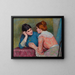 Conversation - Federico Zandomeneghi — framed artwork on a wall