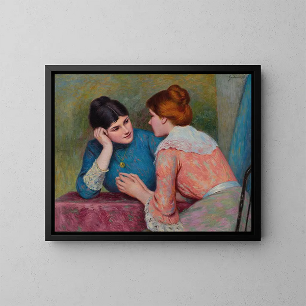 Conversation - Federico Zandomeneghi — framed artwork on a wall