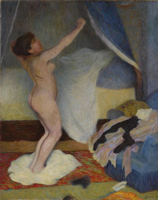 The sunrise woman s'irant - Federico Zandomeneghi — artwork view