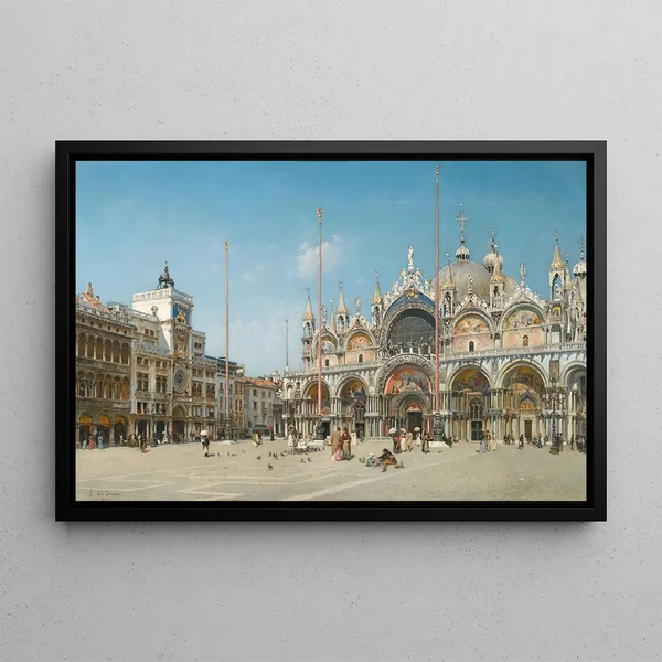 Place Saint-Marc in Venice - Federico del Campo — framed artwork on a wall