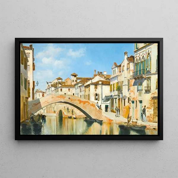 House of Tintoret in Venice - Federico del Campo — framed artwork on a wall