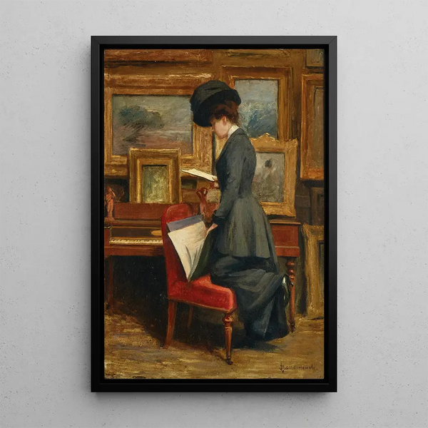 L'Atelier de l'artiste - Federico Zandomeneghi — framed artwork on a wall