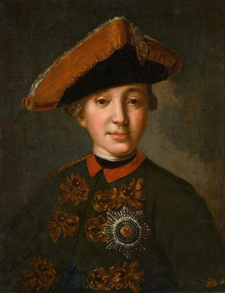 Portrait of Emperor Peter III - Fedor Stepanovich Rokotov — artwork view