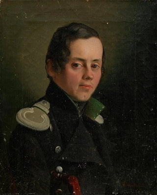 Portrait of a Young Officer - Fedor Tulov — artwork view