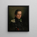 Portrait of a Young Officer - Fedor Tulov — framed artwork on a wall
