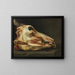Tête de bœuf écorchée - Felice Boselli — framed artwork on a wall