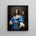 Judith with the head of Holofernes - Felice Ficherelli — framed artwork on a wall