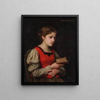 Reading Time - Felice Fournier Schneider — framed artwork on a wall