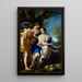 Diane with Nymphs - Felice Torelli — framed artwork on a wall