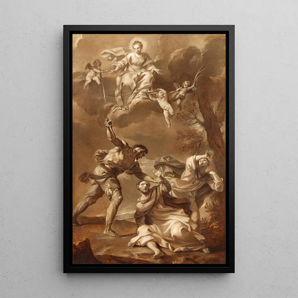 Saint Peter Martyr - Felice Torelli — framed artwork on a wall