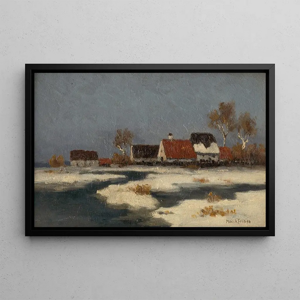 Beginning of Spring - Felicjan Moczik — framed artwork on a wall
