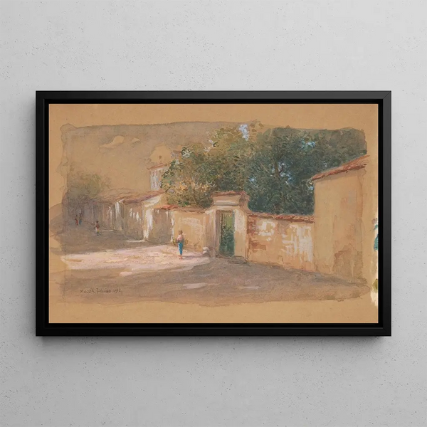 Rue - Felicjan Moczik — framed artwork on a wall