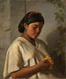 Indian Woman with a Concern - Felipe Santiago Gutiérrez — artwork view