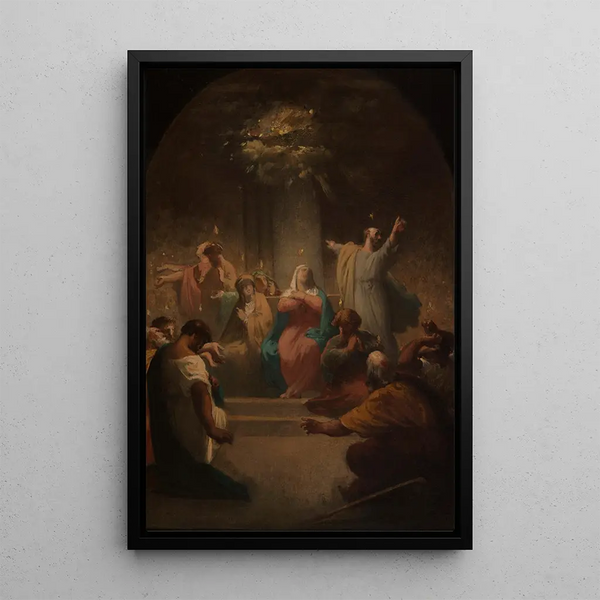 La Pentecôte - Felix-Henri Giacomotti — framed artwork on a wall