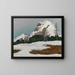 Snowfall in the Mountains - Felix Bürgers — framed artwork on a wall