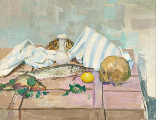 Nature morte avec crâne et poissons - Felix Esterl — artwork view