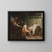 Hector Reprimanding Hélène and Paris - Felix Jan Ferdinand Heyndrickx — framed artwork on a wall