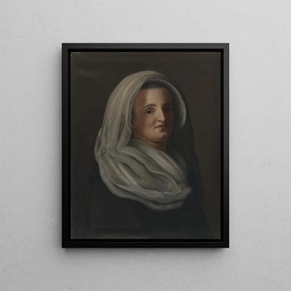 Portrait of Catharina Barbara Zuberbühler-Tobler - Felix Maria Diogg — framed artwork on a wall