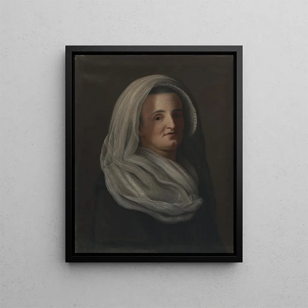 Portrait of Catharina Barbara Zuberbühler-Tobler - Felix Maria Diogg — framed artwork on a wall