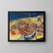 Fishing boats on the beach - Felix Nussbaum — framed artwork on a wall
