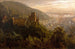 View of Heidelberg with the castle at dusk - Felix Possart — artwork view