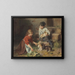 Nourrissage des lapins - Felix Schlesinger — framed artwork on a wall