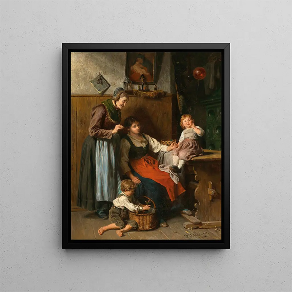 The Red Balloon - Felix Schlesinger — framed artwork on a wall