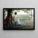 Couple in a Park - Felix von Ende — framed artwork on a wall