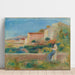 Reproduction of the painting of Sitting Woman, The Post Office at Cagnes - Pierre-Auguste Renoir