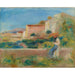 Reproduction of the painting of Sitting Woman, The Post Office at Cagnes - Pierre-Auguste Renoir
