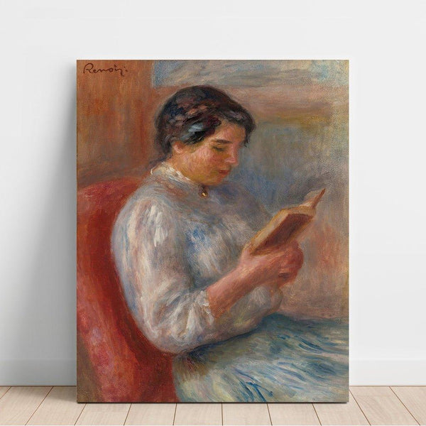 Reproduction of the painting Woman Reading - Pierre-Auguste Renoir