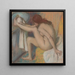 Woman Drying Her Foot - Edgar Degas — framed artwork on a wall