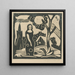 Woman in the countryside - Mikuláš Galanda — framed artwork on a wall