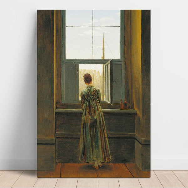 Reproduction of the painting Woman at the Window Painting - Caspar David Friedrich