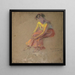 a seated woman - Alice Pike Barney — framed artwork on a wall
