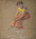 a seated woman - Alice Pike Barney — artwork view