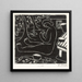 Woman sitting - Else Berg — framed artwork on a wall