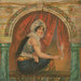 a seated woman at the window smoking - Campbell Metzger Jacobson — displayed in an interior