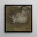a seated woman on a divan - Edgar Degas — framed artwork on a wall