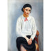 Reproduction of the painting Woman with White Corsage - Moïse Kisling